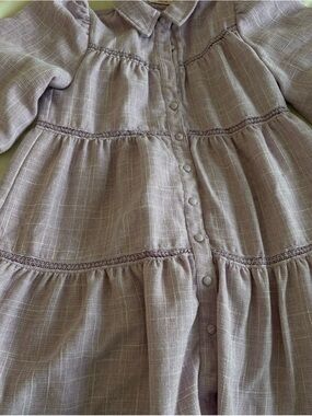 Ivy City Co Lavender Tiered Midi Dress